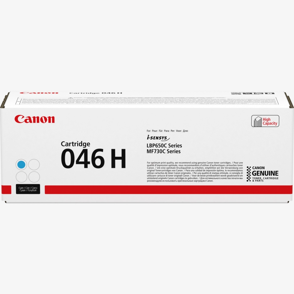 Canon 046H High Yield Cyan Toner Cartridge