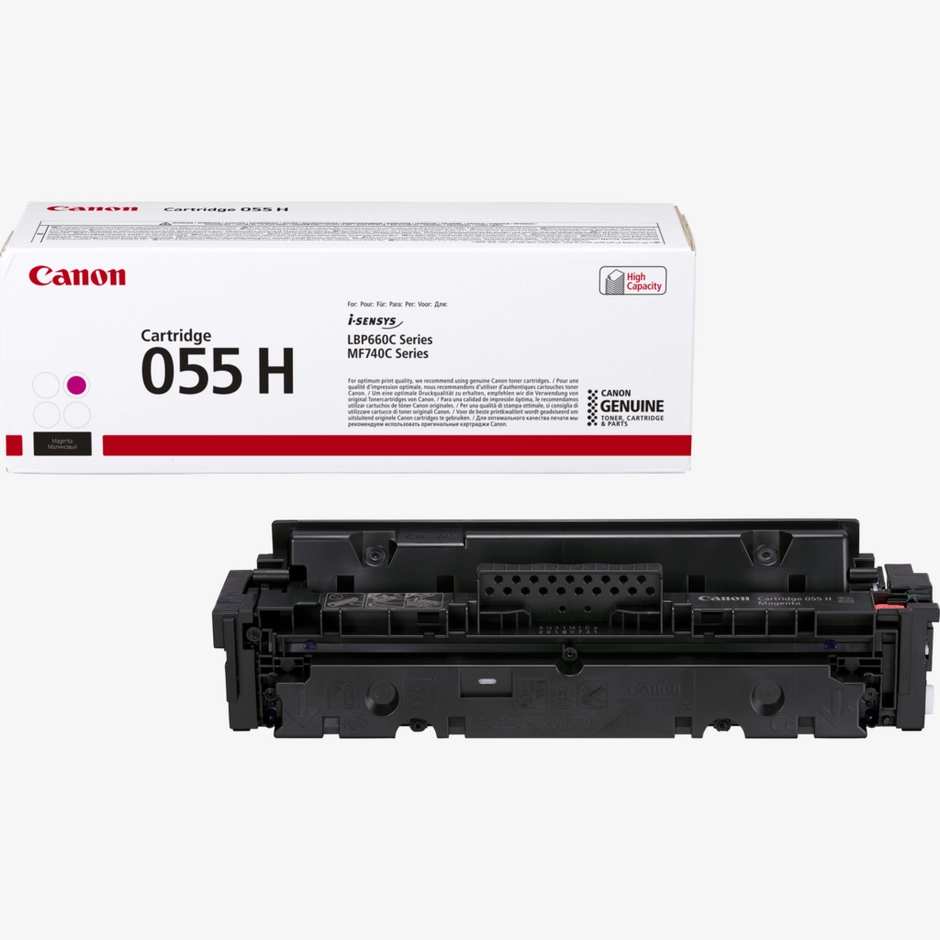 Canon 055 H High Yield Toner Cartridge, Magenta