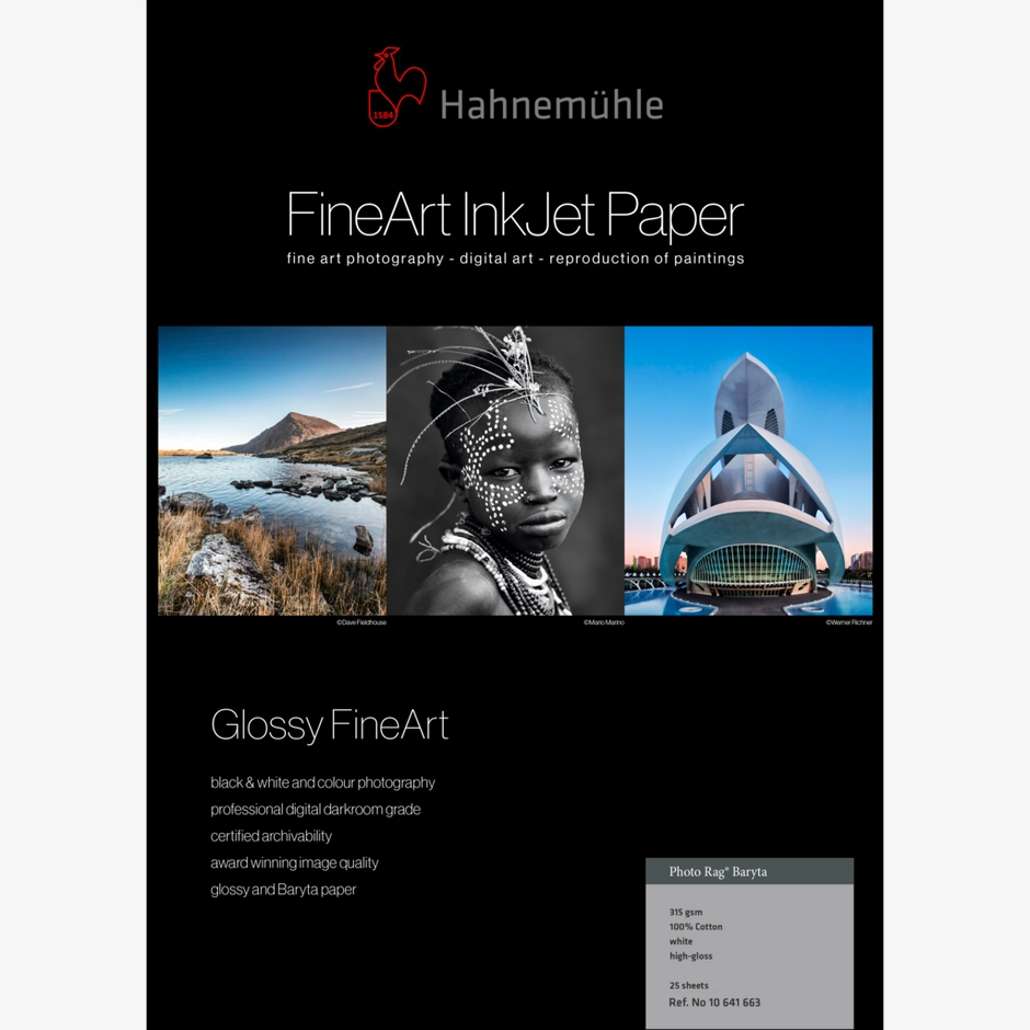 Hahnemühle Photo Rag® Baryta 315gsm, A4, 25 Sheets