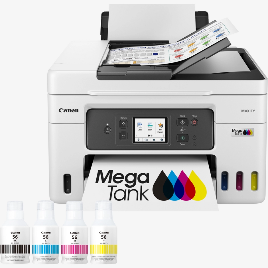 Canon MAXIFY GX4050 Wireless Colour All-in-one Refillable MegaTank Inkjet Printer