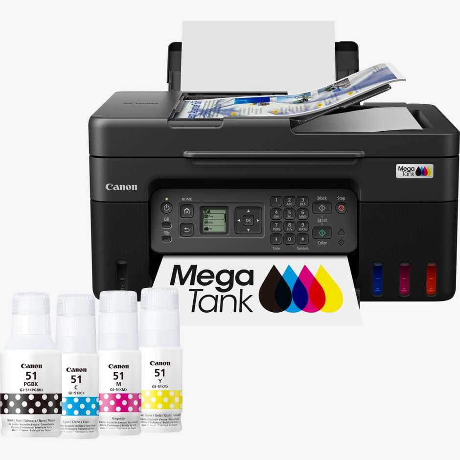 Canon PIXMA G4570 Wireless Colour All-in-one Refillable MegaTank Inkjet Printer