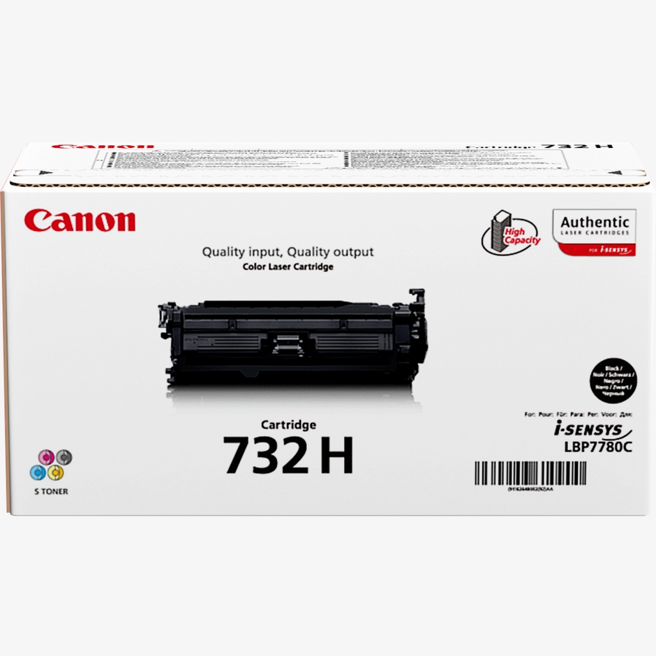 Canon 732H High Yield Black Toner Cartridge