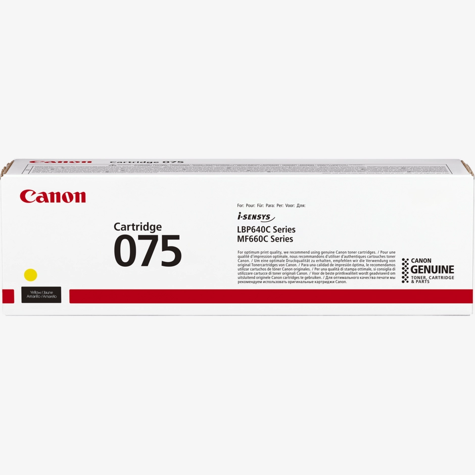 Canon 075 Yellow Toner Cartridge
