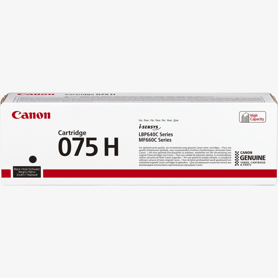 Canon 075 H High Yield Black Toner Cartridge