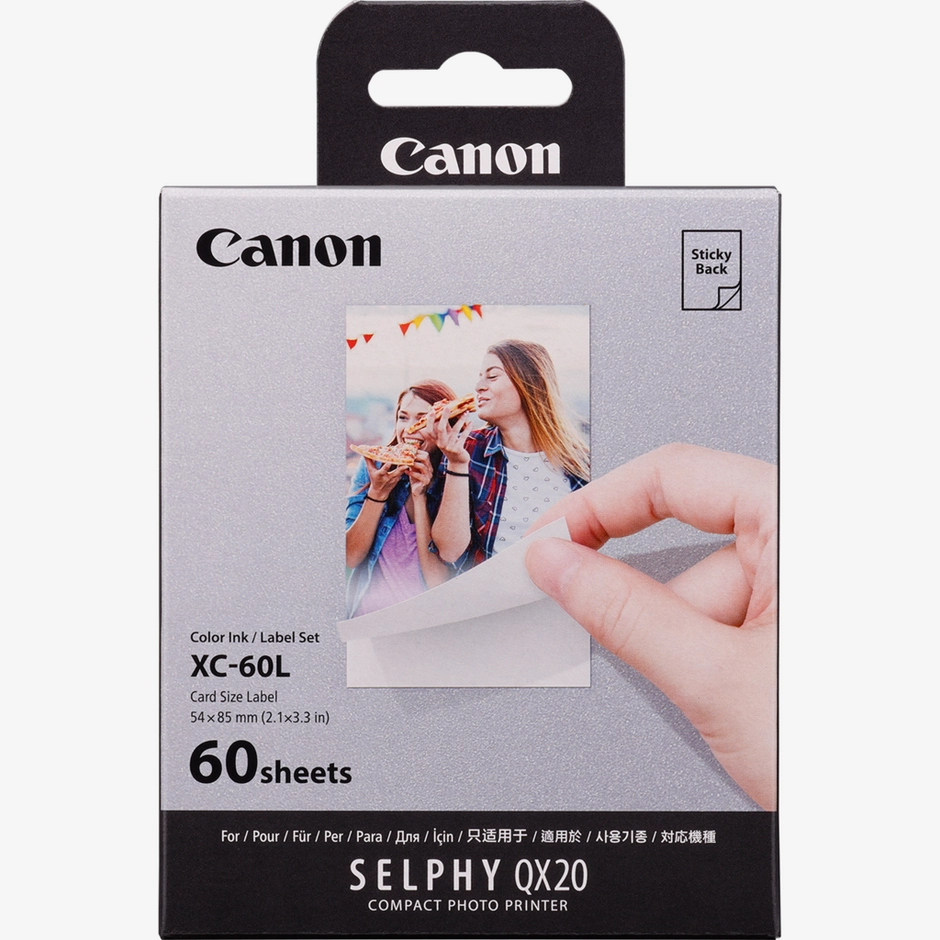 Canon XC-60L Ink/Paper Set, 54 x 85 mm, 60 Prints
