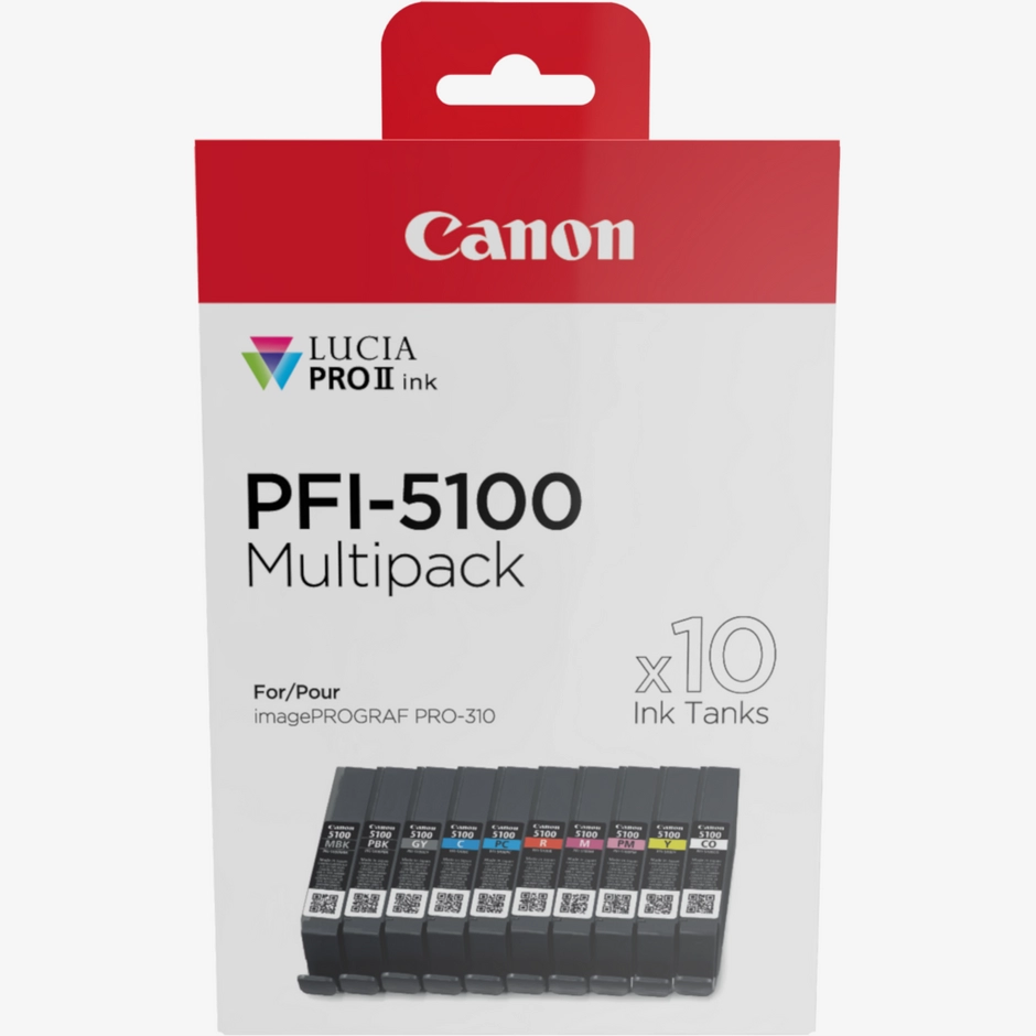 Canon PFI-5100 – 10 Ink Cartridge Multipack