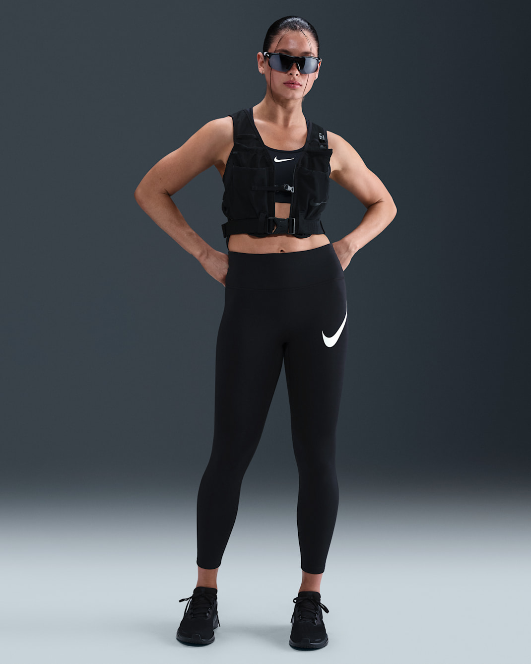 Nike Tempo Swoosh Run Women's High-Waisted 7/8 Running Leggings