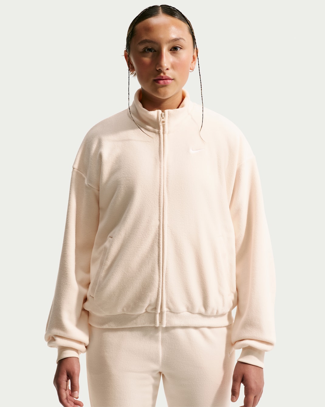 Nike Sportswear Older Kids' (Girls') Fleece Long-Sleeve Top