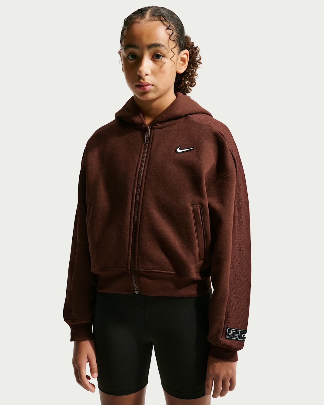 Nike Sportswear Older Kids' (Girls') Fleece Long-Sleeve Dance Top