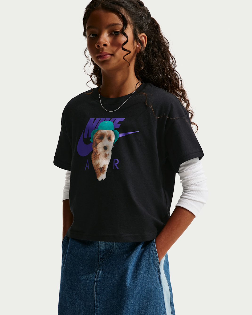 Nike Sportswear Older Kids' (Girls') Boxy T-Shirt