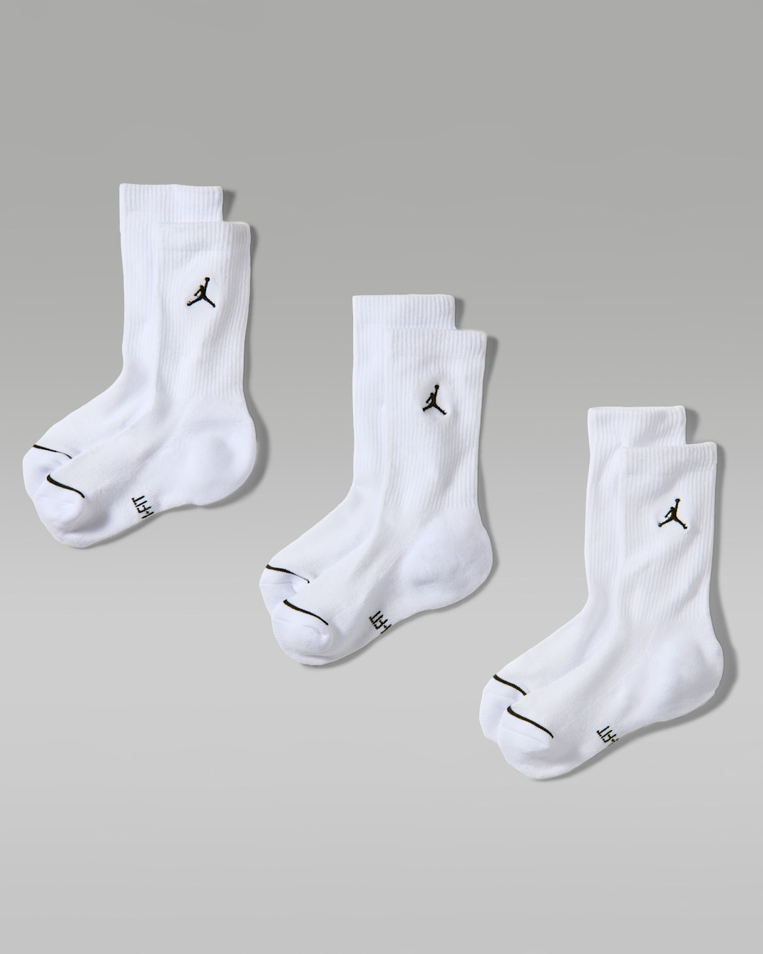 Jordan Kids' Dri-FIT Elevated Crew Socks (3 Pairs)