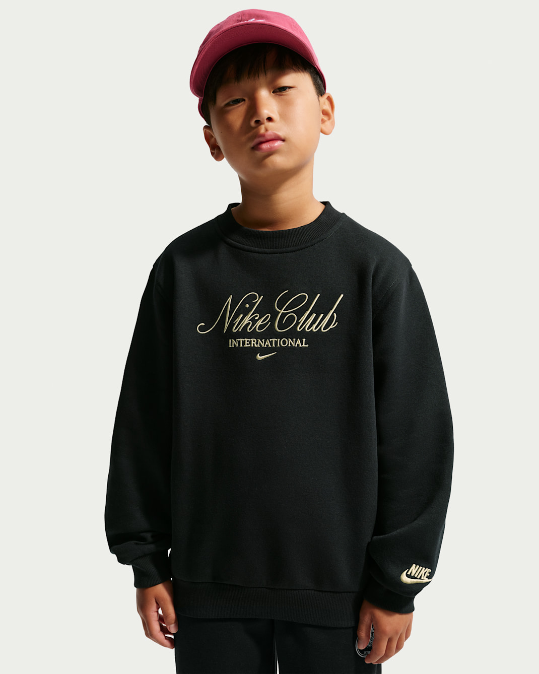 Nike Sportswear Older Kids' Fleece Crew-Neck Sweatshirt