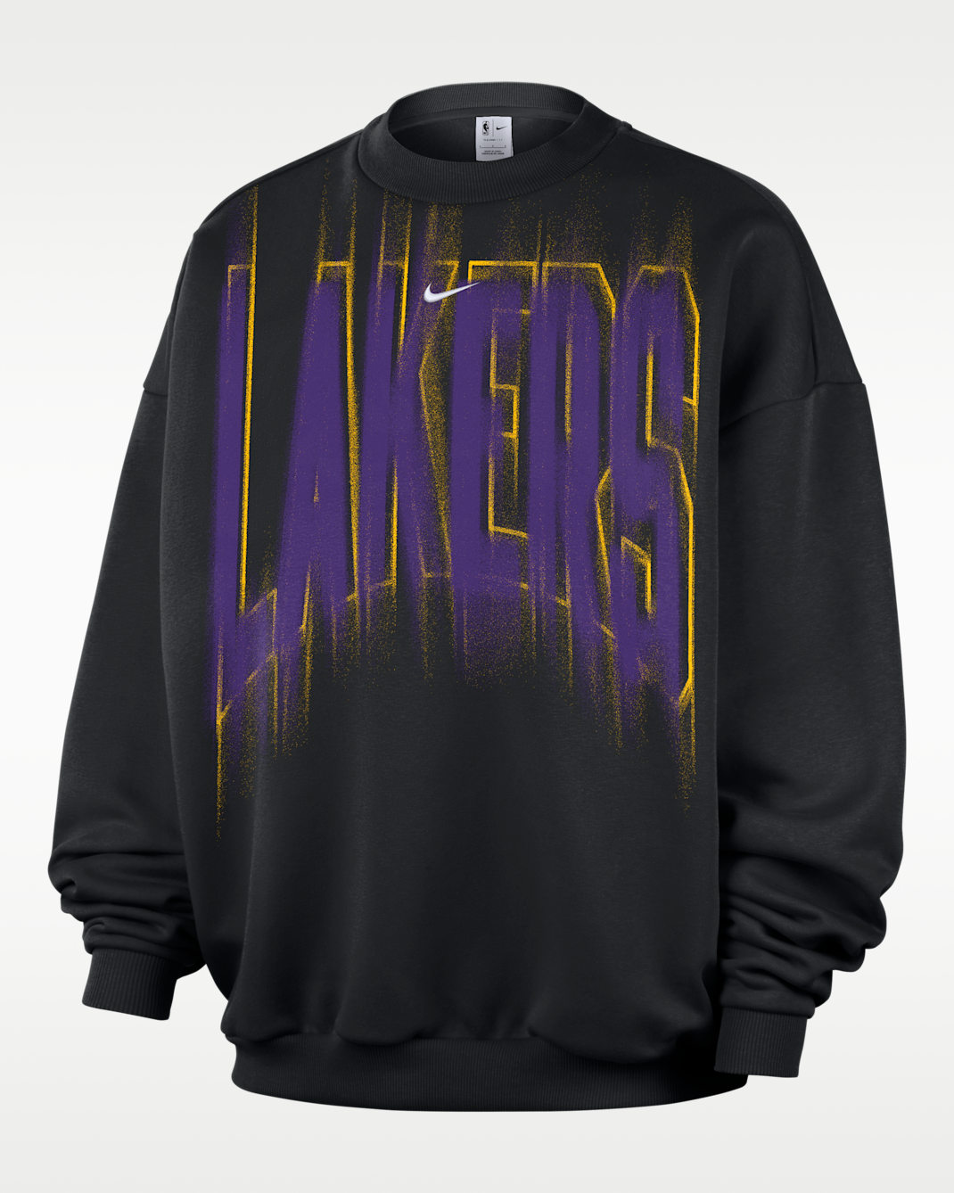 Los Angeles Lakers Standard Issue Men's Nike Fleece Basketball Crew