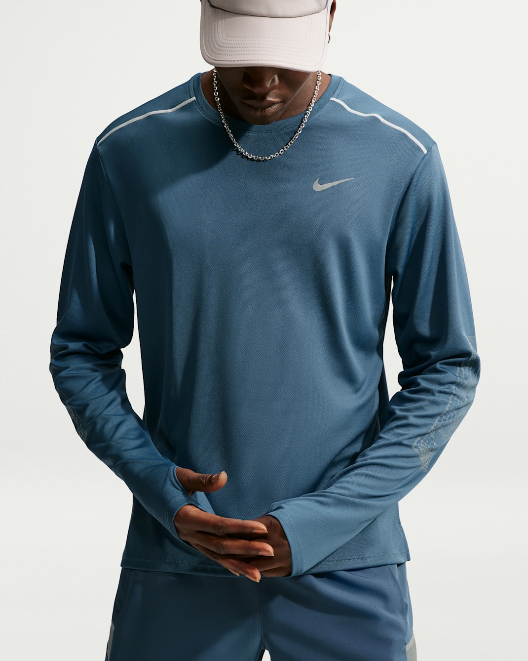 Nike Miler Men's Dri-FIT UV Protection Long-Sleeve Winterized Running Top