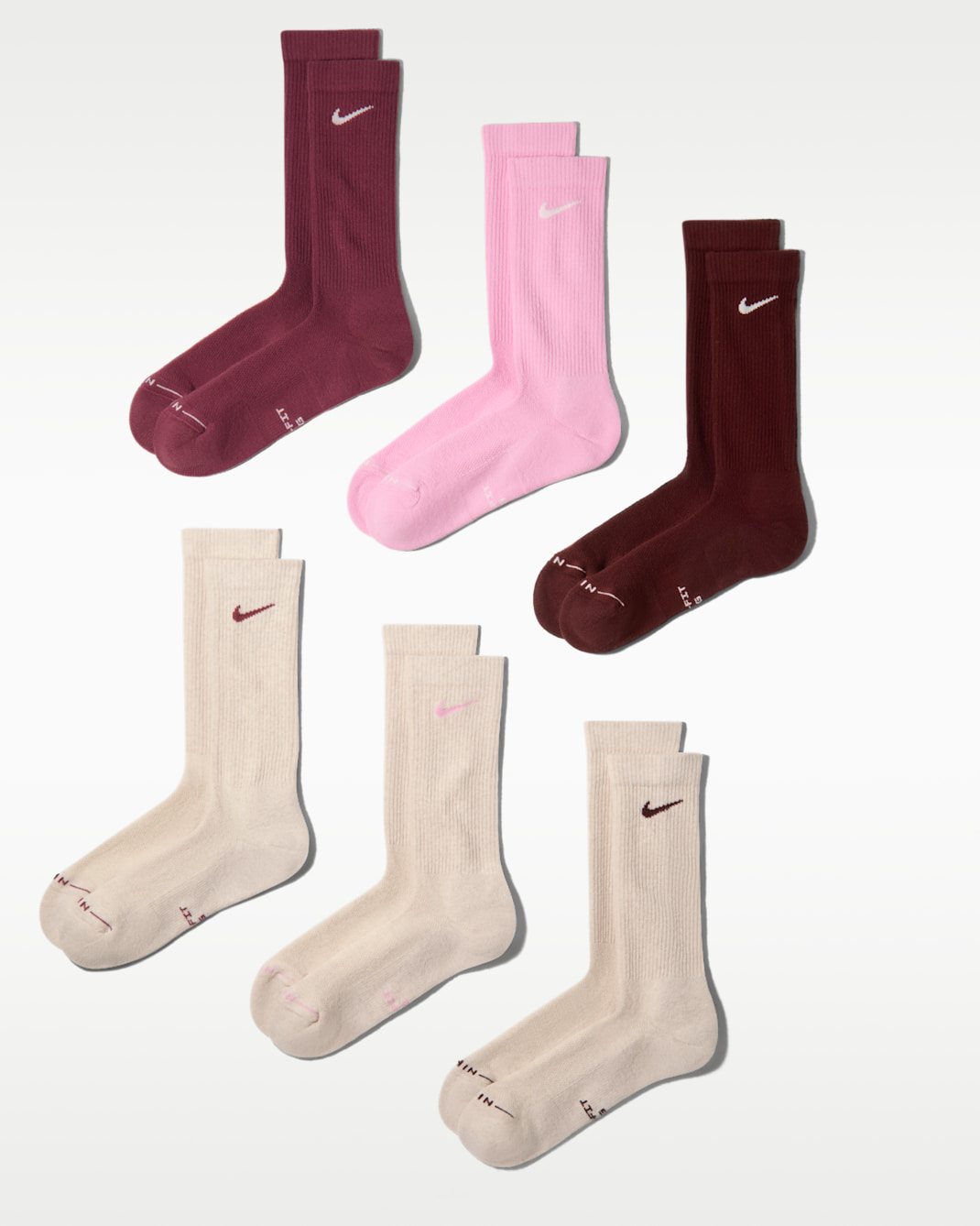 Nike Everyday Elevated Crew Socks (6 Pairs)