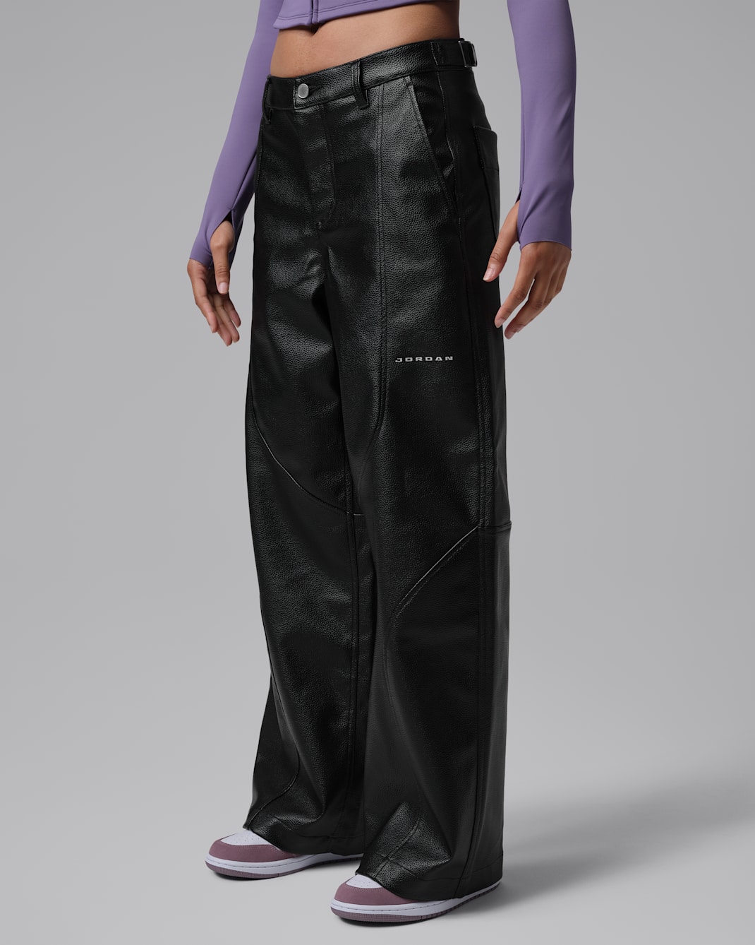 Jordan Flight Women's Faux-Leather Baggy Trousers