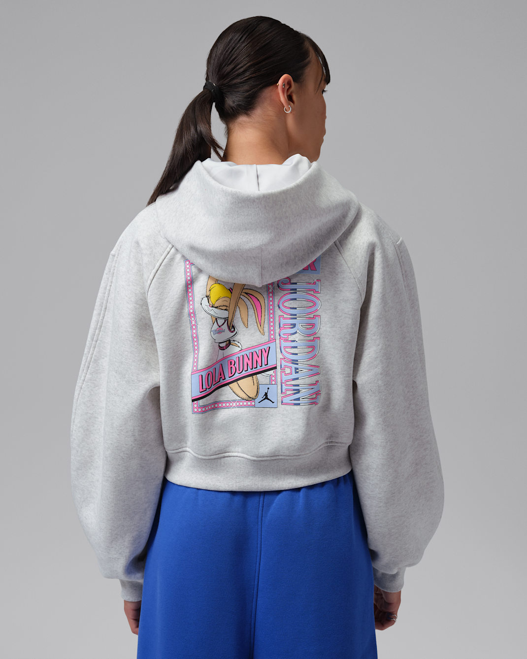 Jordan Brooklyn Space Jam Fleece Women's Full-Zip Cropped Hoodie
