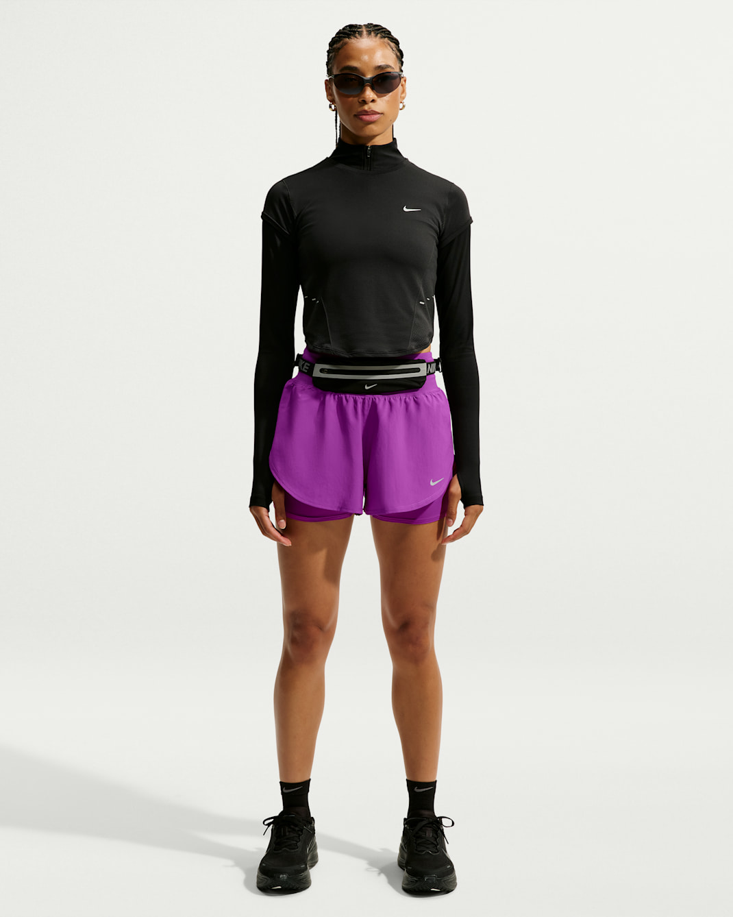 Nike Flow Women's Dri-FIT High-Waisted 2-in-1 Running Shorts