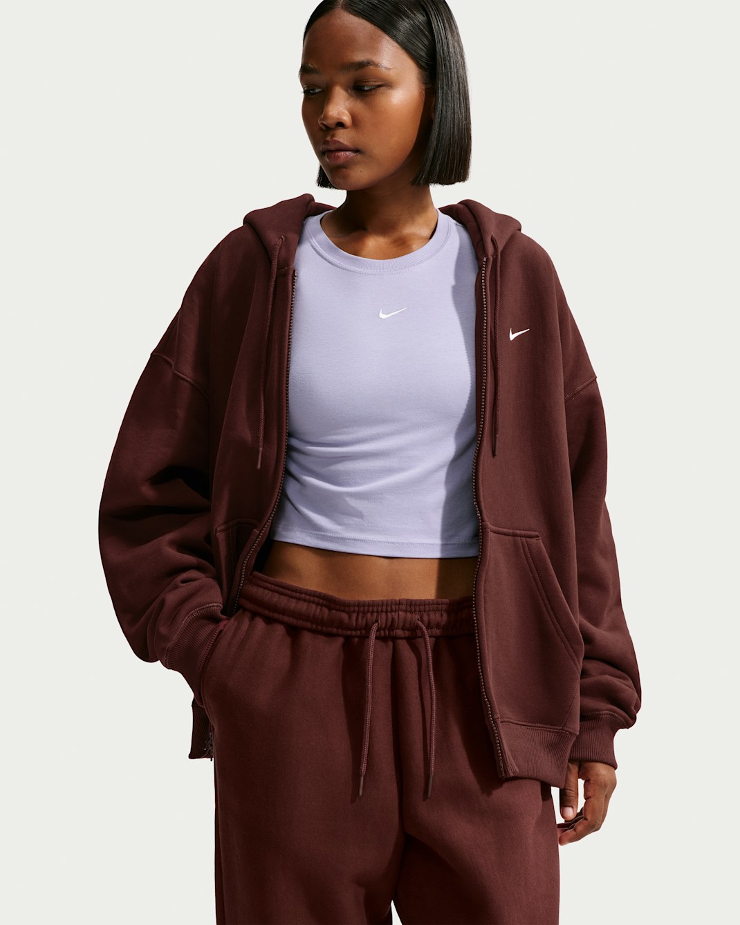 Nike Studio Fleece Heavyweight Women's Oversized Full-Zip Hoodie