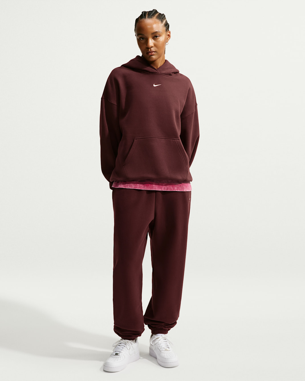 Nike Studio Fleece Medium Weight Women's High-Rise Oversized Cuffed Trousers
