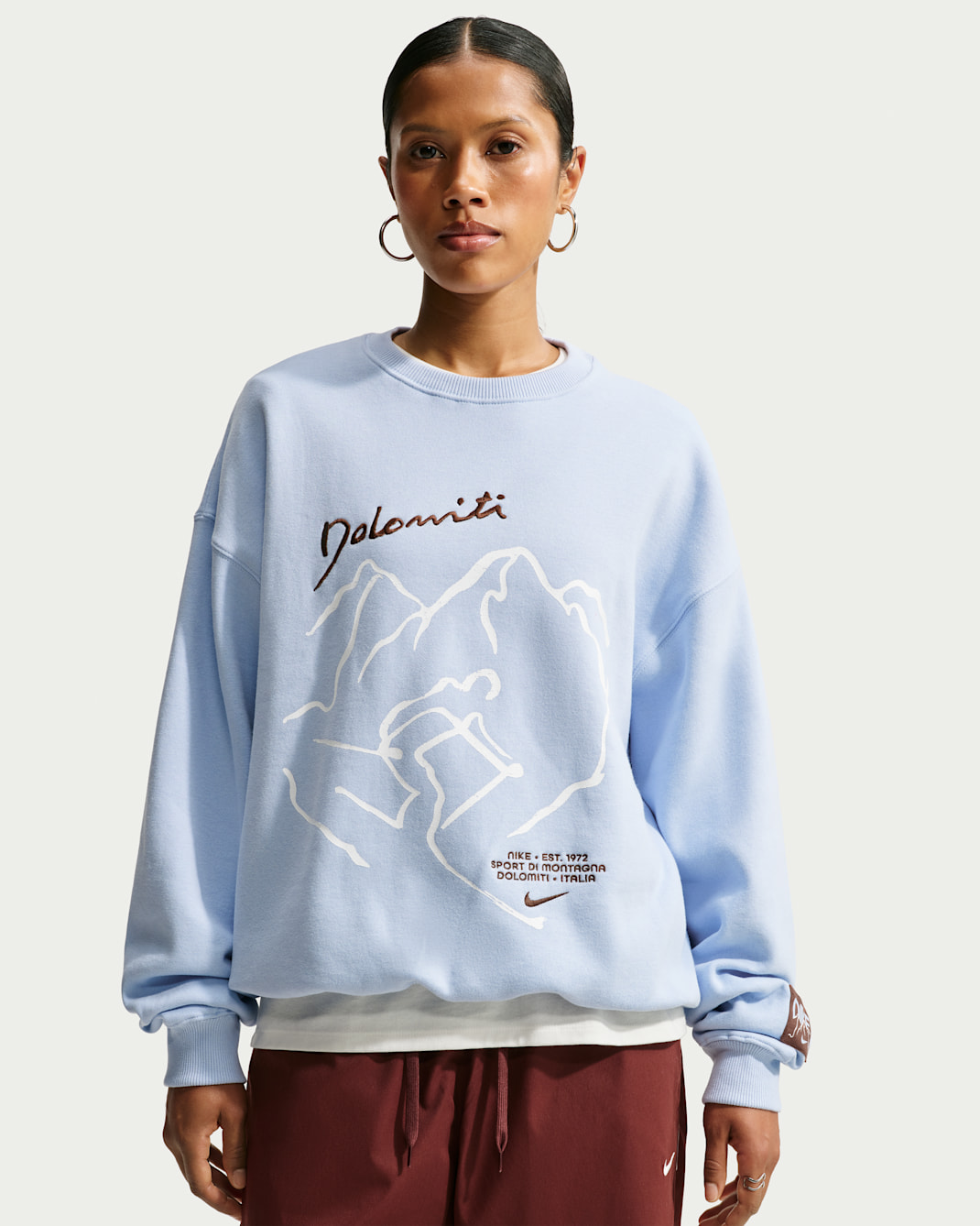 Nike Studio Fleece Medium Weight Women's Oversized Crew