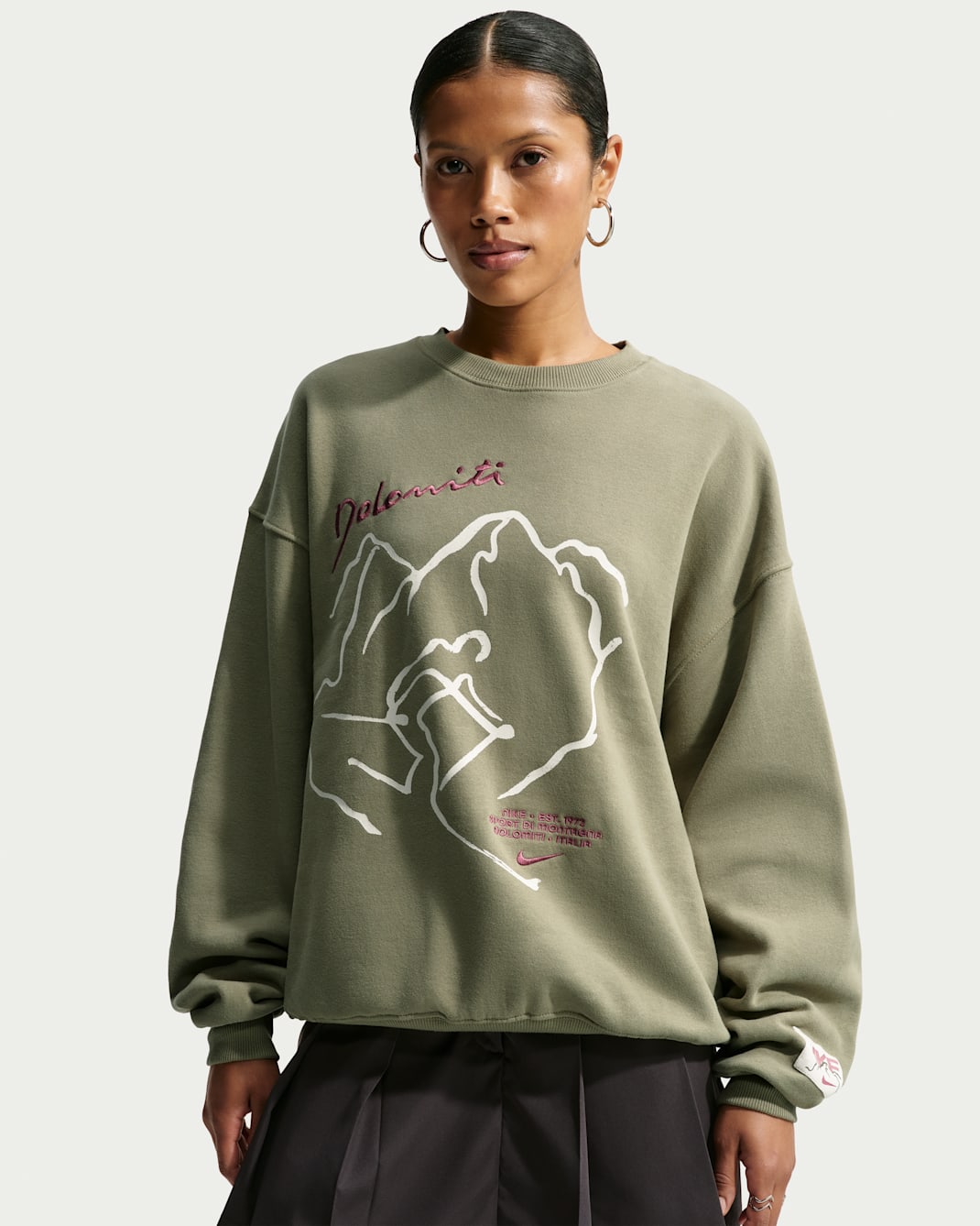 Nike Studio Fleece Medium Weight Women's Oversized Crew