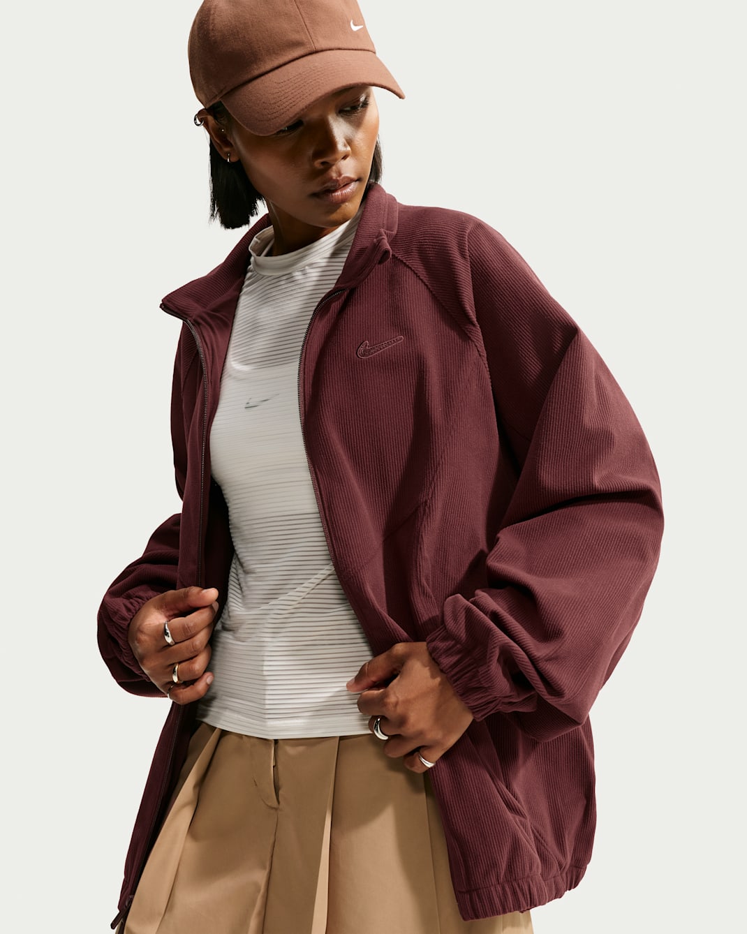 Nike Sportswear Women's Oversized Corduroy Tracksuit Jacket