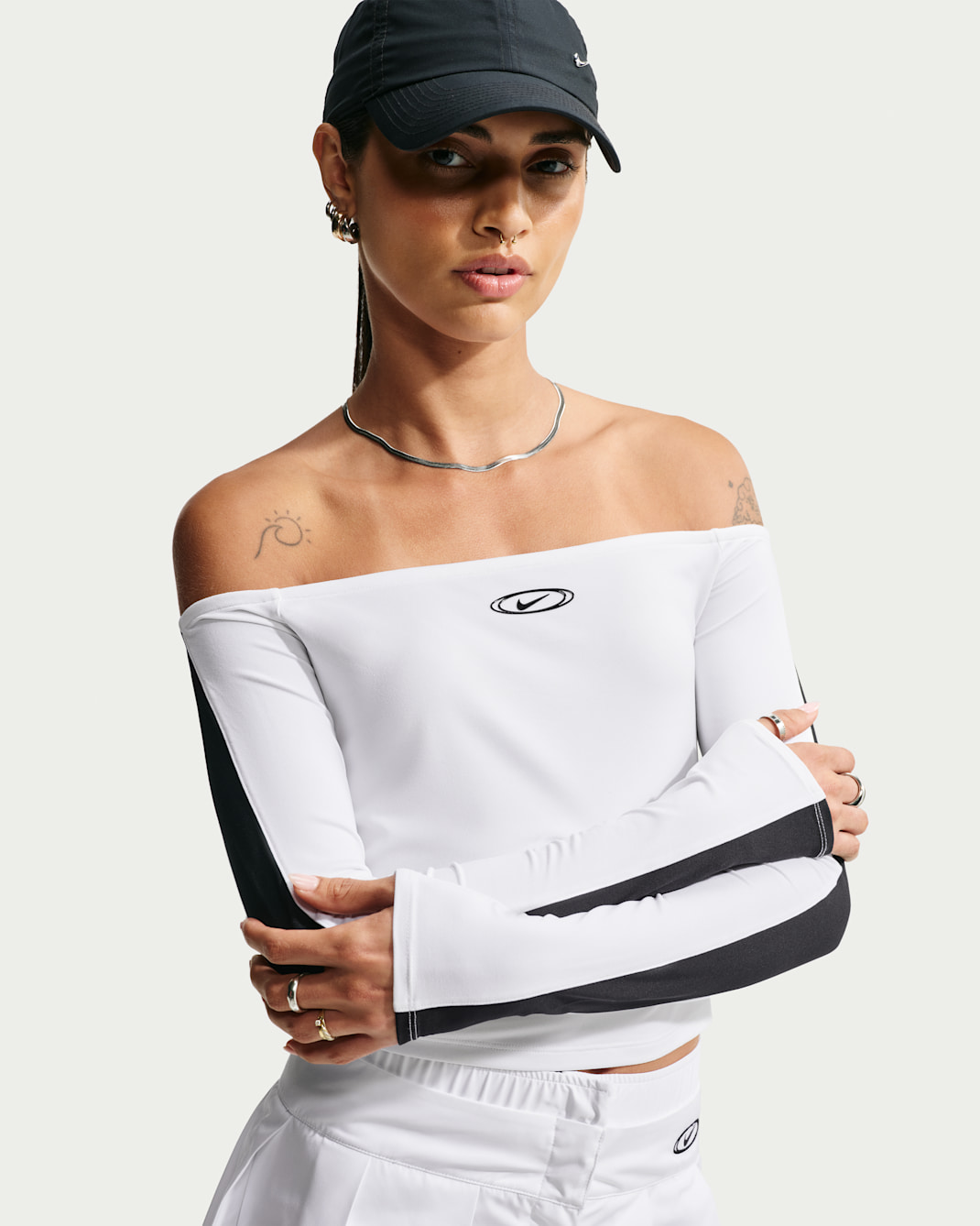 Nike Sportswear Women's Tight Long-Sleeve Off-Shoulder Top