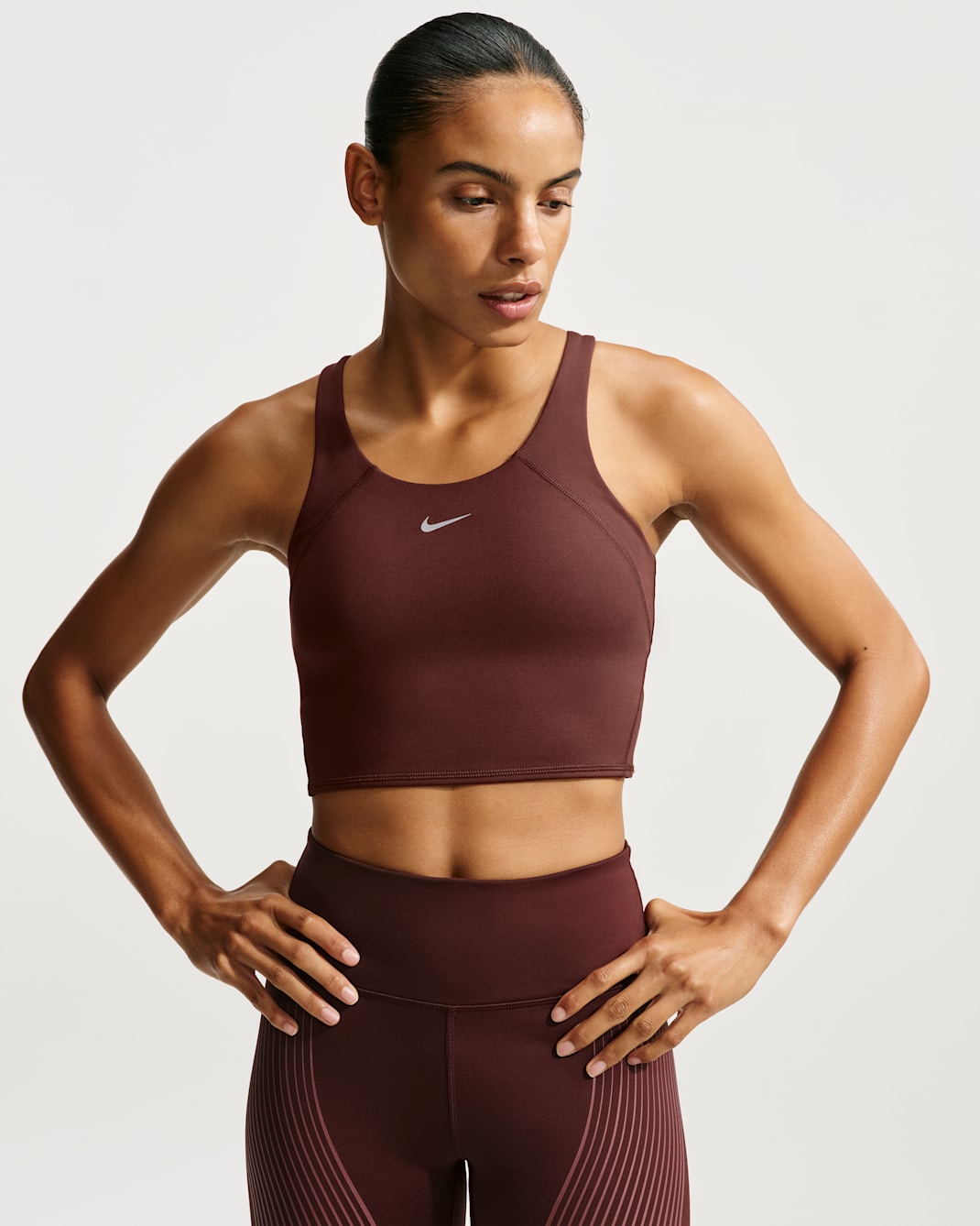 Nike Tempo Women's Medium-Support Cropped Sports Bra Tank Top