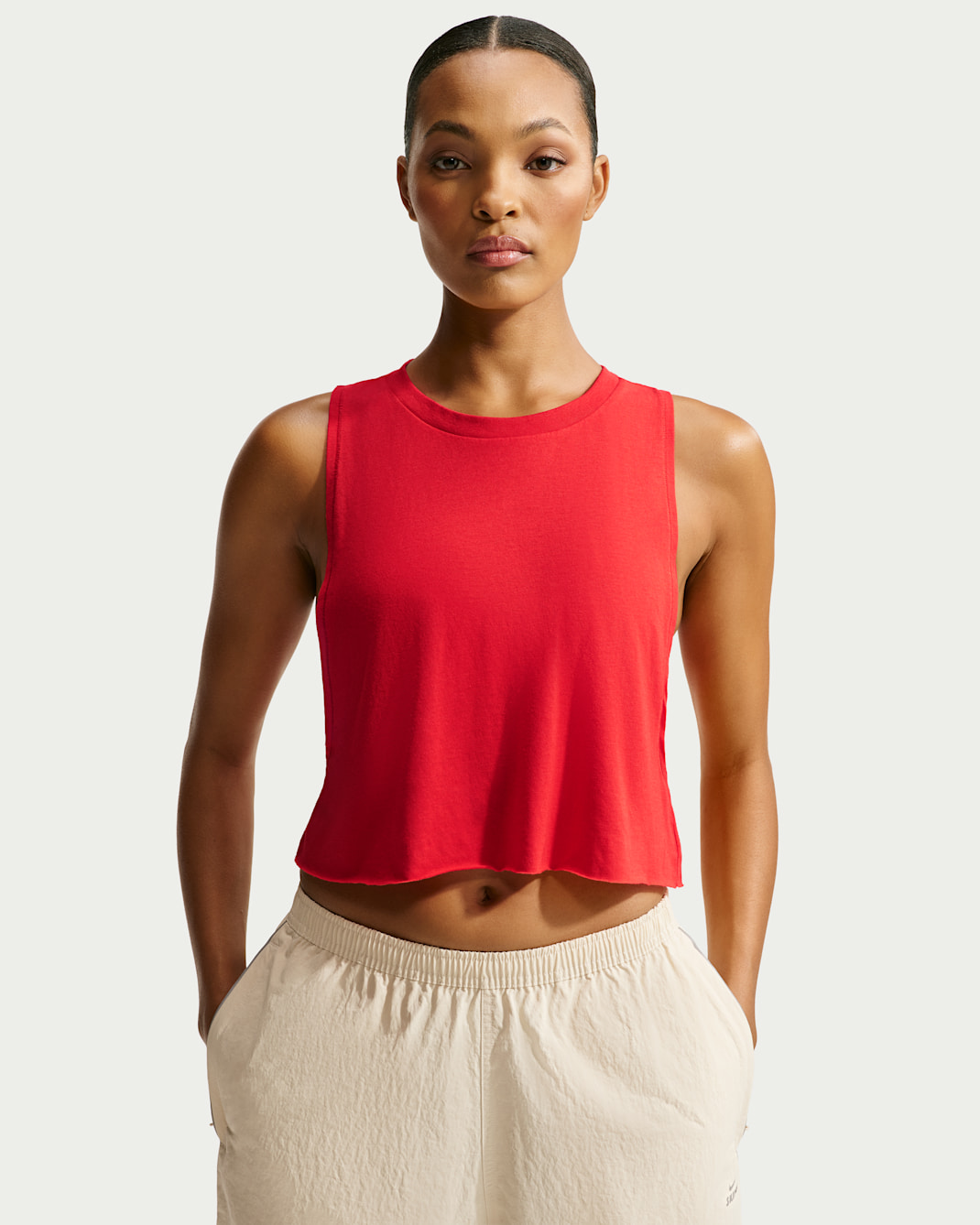 NikeSKIMS Performance Cotton Blend Women's Cropped Tank Top