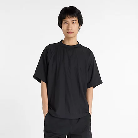 NB Grey Woven T-Shirt