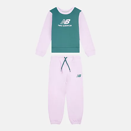 Colorblock Crew & Jog Set