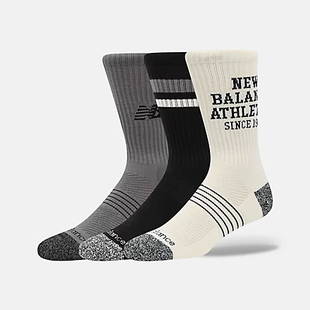 Active Graphic Crew Socks 3 Pack