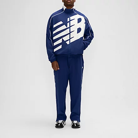Basketball Oversized Print Woven Jacket