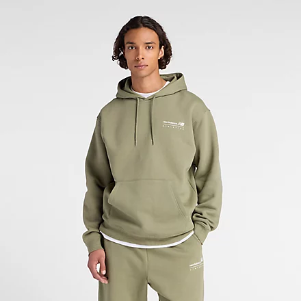 Linear Graphic Fleece Hoodie