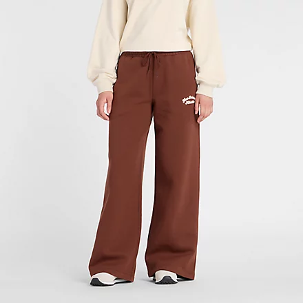 Linear Heritage Fleece Wide Leg Pant