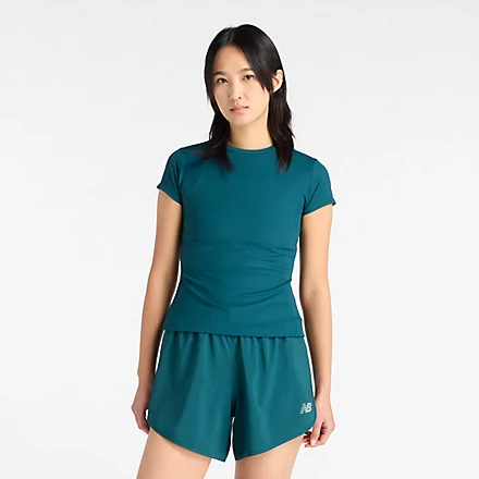 Ribbed Fitted T-Shirt
