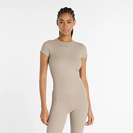 Ribbed Fitted T-Shirt