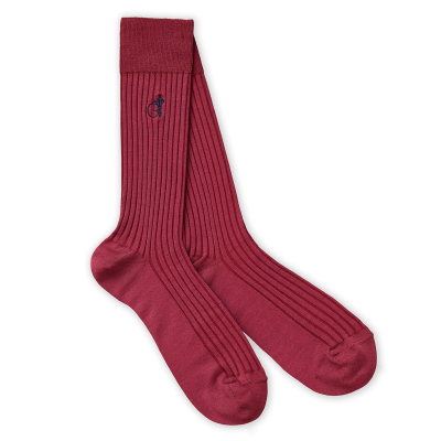 Red Simply Sartorial Socks