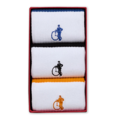 White Stripe, 3-Pair Box