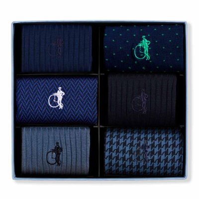 Dash of Class Navy, 6-Pair Box